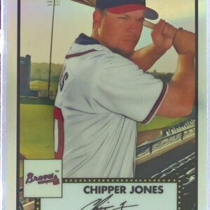 2021 Topps Chrome Platinum Anniversary Chipper Jones Refractor #680 Braves
