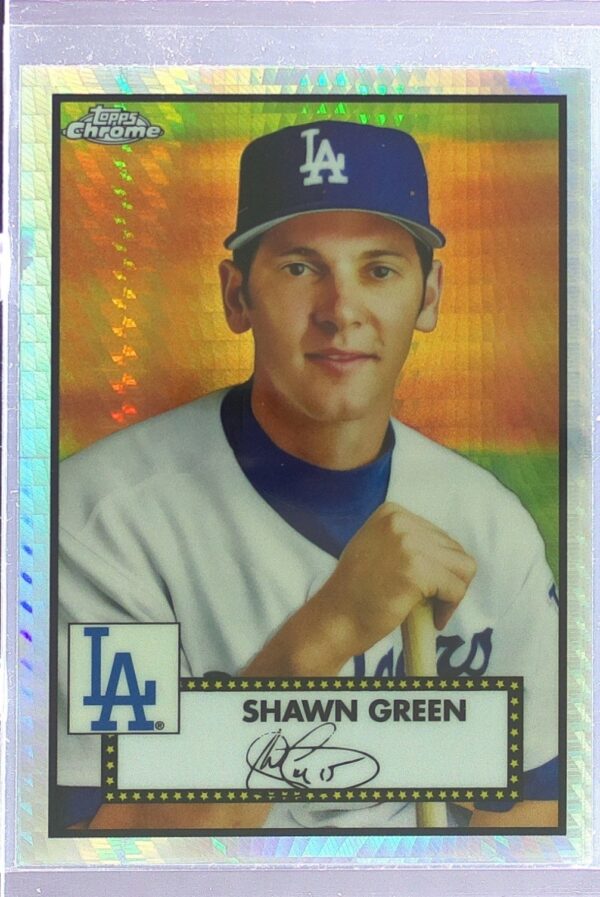 2021 Topps Chrome Platinum Anniversary Shawn Green Prism Refractor #554 Dodgers