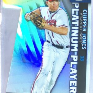 2021 Topps Chrome Update Chipper Jones #CPDC-35 Braves Platinum Players Die Cuts