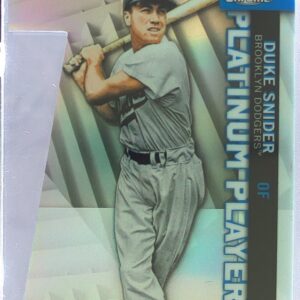 2021 Topps Chrome Update Duke Snider #CPDC-60 Dodgers Platinum Players Die Cuts