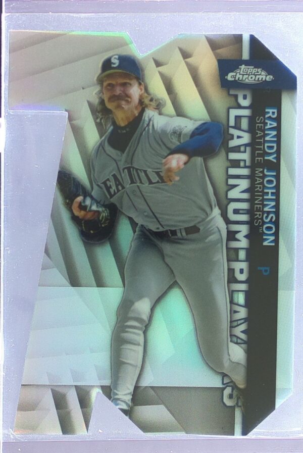 2021 Topps Chrome Update Randy Johnson #CPDC-44 Mariner Platinum Players Die Cut