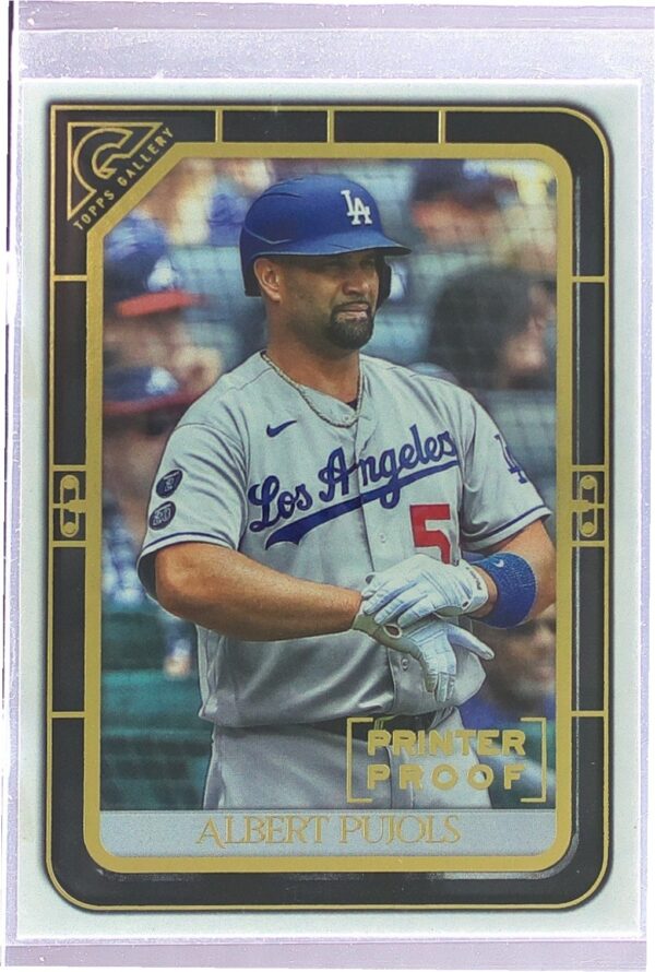 2021 Topps Gallery Albert Pujols Printer Proof #37 Dodgers