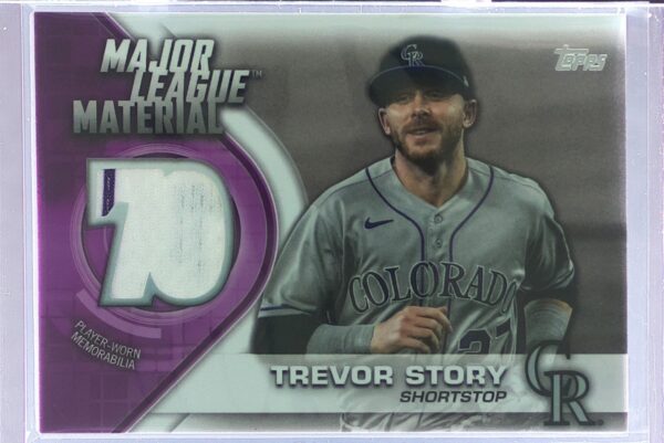 2021 Topps Trevor Story JSY #MLM-TS Rockies Major League Material Relics