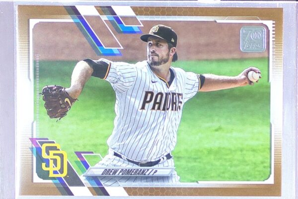 2021 Topps Update Drew Pomeranz Gold /2021 #US235 Padres