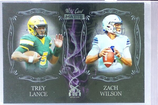 2021 Wild Card Matte Retail Trey Lance / Zach Wilson #MDG-2 Cougars White Duelin
