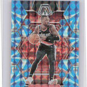 2022-23 Panini Mosaic Damian Lillard Reactive Blue #38 Blazers