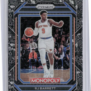 2022-23 Panini Prizm Monopoly RJ Barrett Monopoly Black Classic Icons #59 Knicks