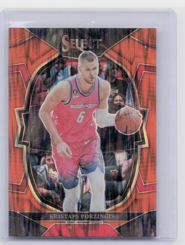 2022-23 Select Kristaps Porzingis Orange Flash Prizms #4 Wizards