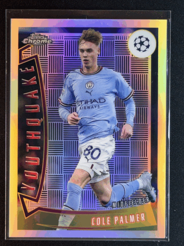 2022-23 Topps Chrome UCC Cole Palmer Youthquake Manchester City YQ-29