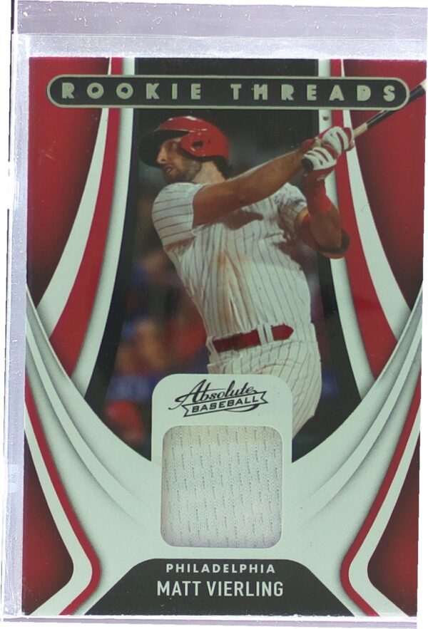 2022 Absolute Matt Vierling JSY RC #RT-MV Phillies Rookie Threads Retail