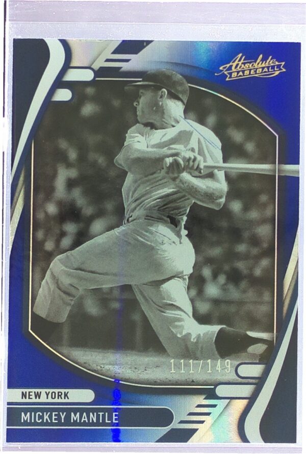 2022 Absolute Mickey Mantle Spectrum Blue /149 #10 Yankees