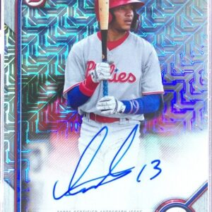 2022 Bowman Chrome Yhoswar Garcia Auto #BCMA-YG Phillies Mega Chrome Autographs