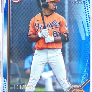 2022 Bowman Darell Hernaiz /125 #BP-27 Orioles Prospects Blue Pattern