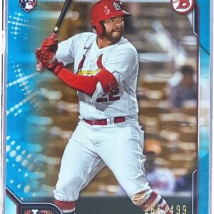 2022 Bowman Juan Yepez Sky Blue /499 RC #24 Cardinals