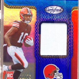 2022 Certified David Bell /75 JSY RC #NGJ-DB Browns New Generation Jerseys blue