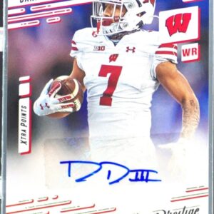 2022 Chronicles Draft Danny Davis III Auto #PX-DDA Badgers Prestige Xtra Points