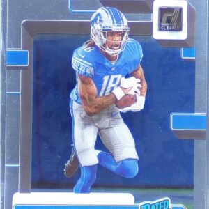 2022 Clearly Donruss Jameson Williams RC #58 Lions