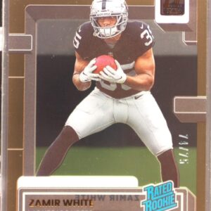 2022 Clearly Donruss Zamir White RC Orange /75 #84 Raiders