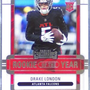 2022 Contenders Drake London RC #ROY-DLO Falcons Rookie of the Year Contenders