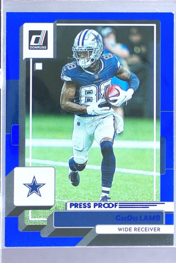 2022 Donruss CeeDee Lamb Press Proof Blue #150 Cowboys