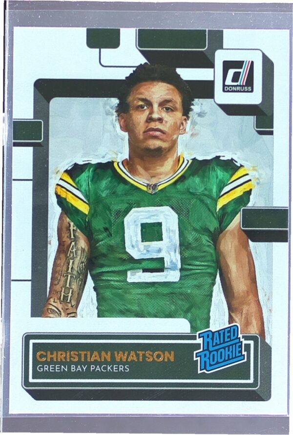 2022 Donruss Christian Watson Canvas RC #319 Packers