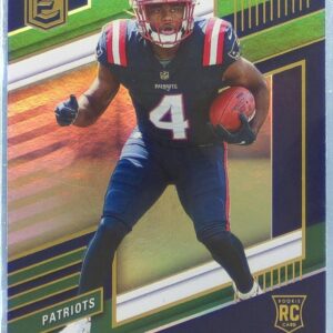 2022 Donruss Elite Pierre Strong Jr. Green RC #163 Patriots