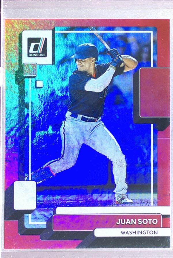 2022 Donruss Juan Soto Holo Red VAR #225 Nationals