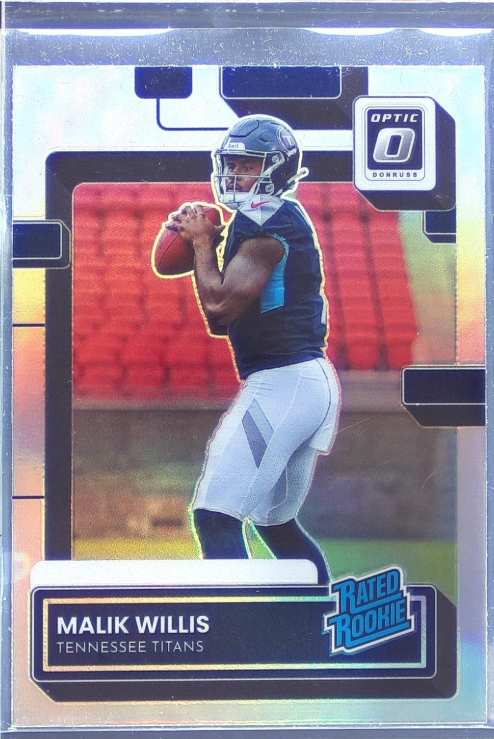 2022 Donruss Malik Willis RC #P-303 Titans Optic Rated Rookies Preview Holo