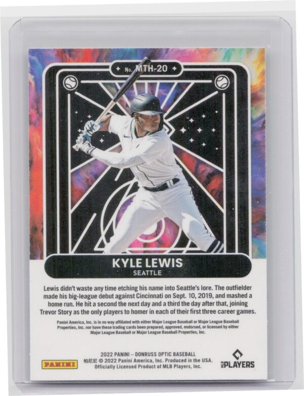 2022 Donruss Optic Mythical Kyle Lewis #MTH-20 Mariners - Image 3