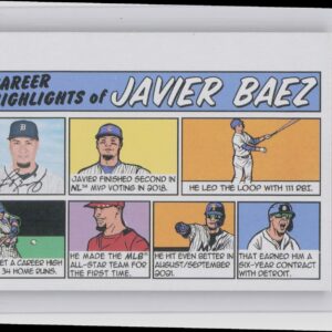 2022 Heritage Javier Baez #73TC-26 Tigers 1973 Topps Comics