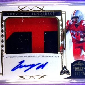 2022 Leaf Trinity TreVeyon Henderson Auto JSY /75 #PA-TH1 Buckeyes PW Gold