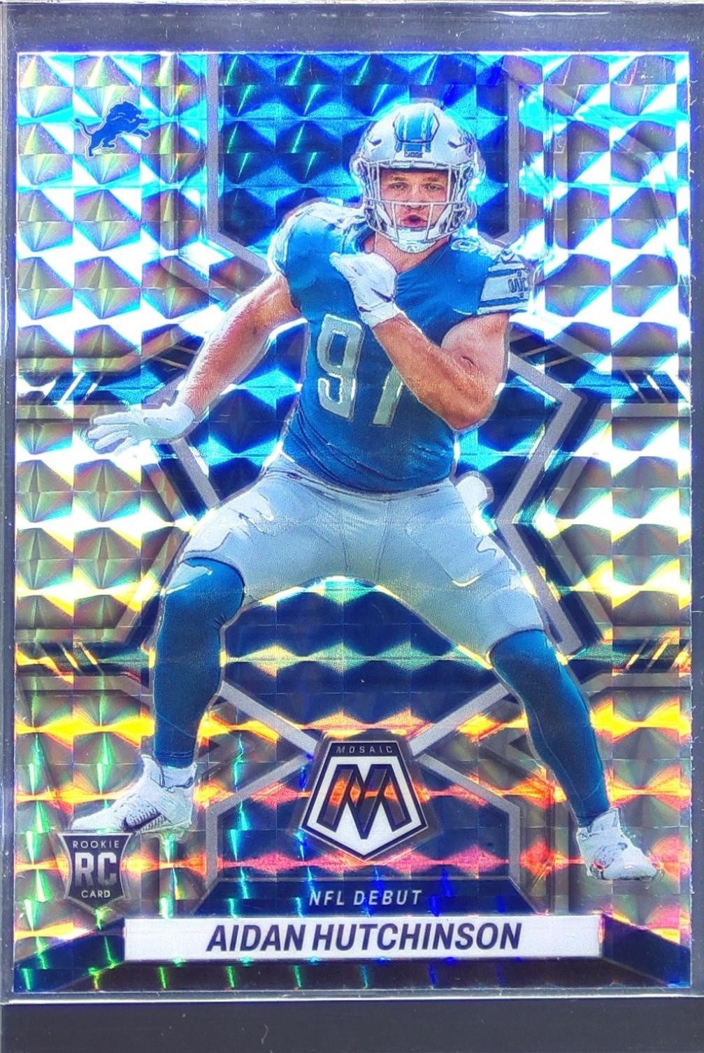 2022 Mosaic Aidan Hutchinson Mosaic RC #287 Lions