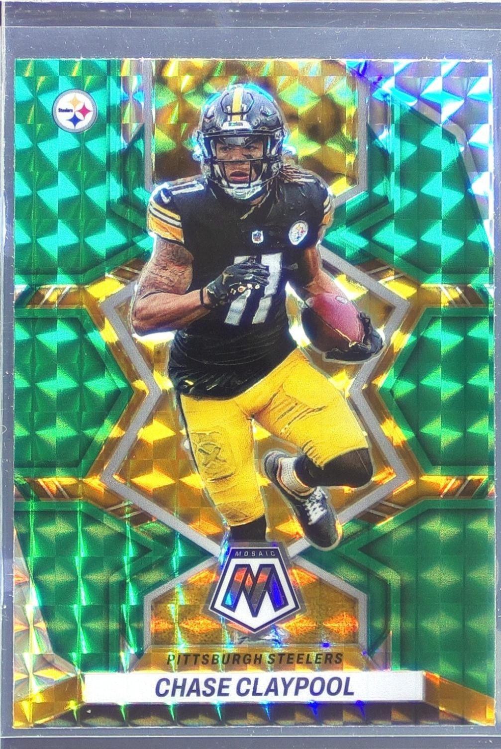 2022 Mosaic Chase Claypool Mosaic Green #164 Steelers