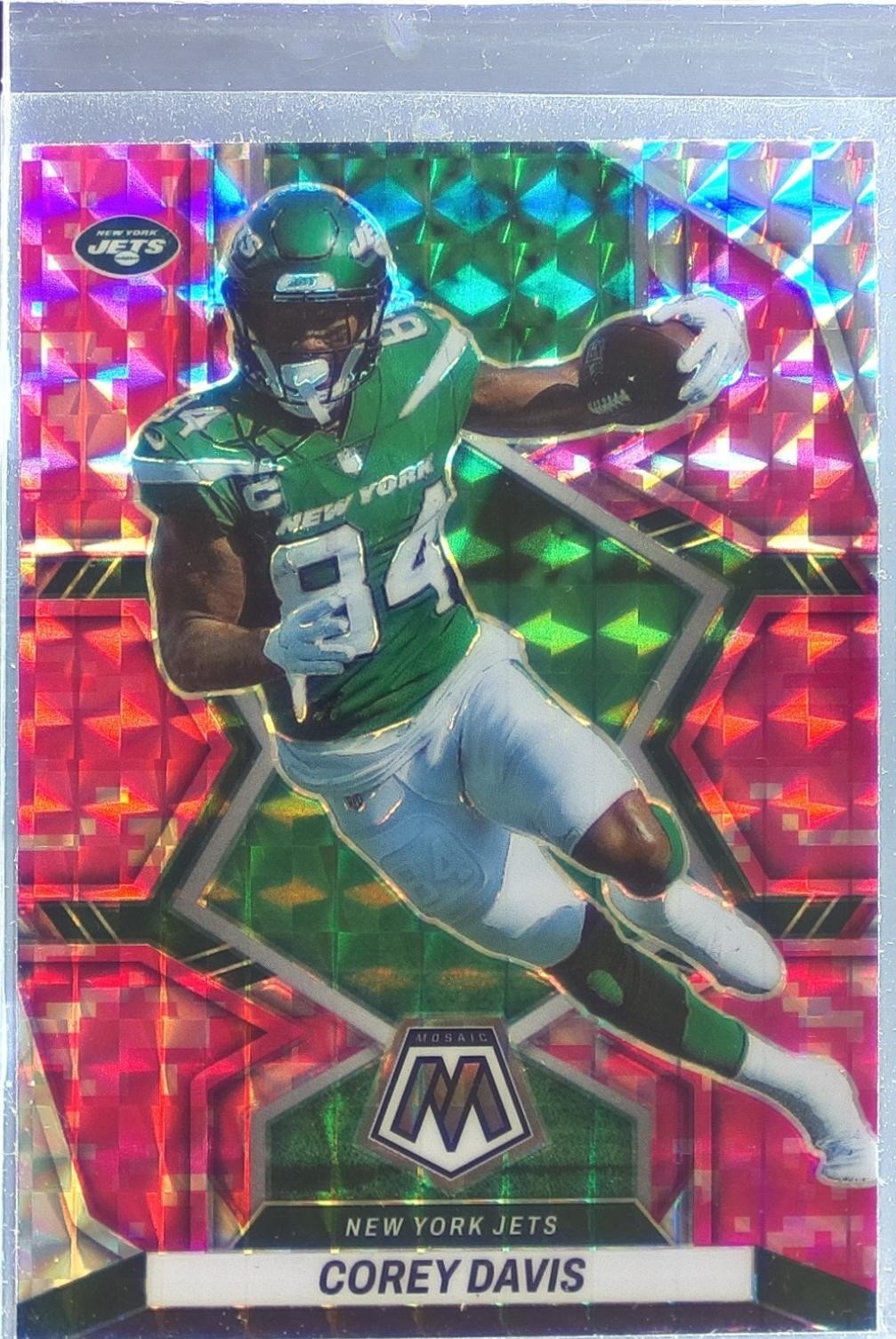 2022 Mosaic Corey Davis Mosaic Camo Pink #216 Jets