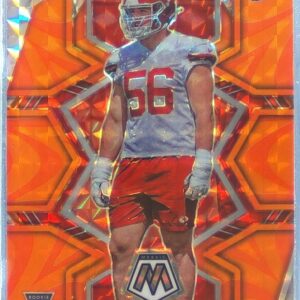 2022 Mosaic George Karlaftis Mosaic Reactive Orange RC #377 Chiefs