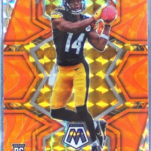 2022 Mosaic George Pickens Mosaic Reactive Orange RC #318 Steelers