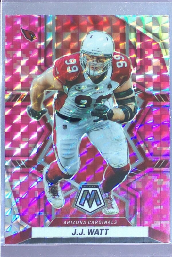 2022 Mosaic J.J. Watt Mosaic Camo Pink #4 Cardinals
