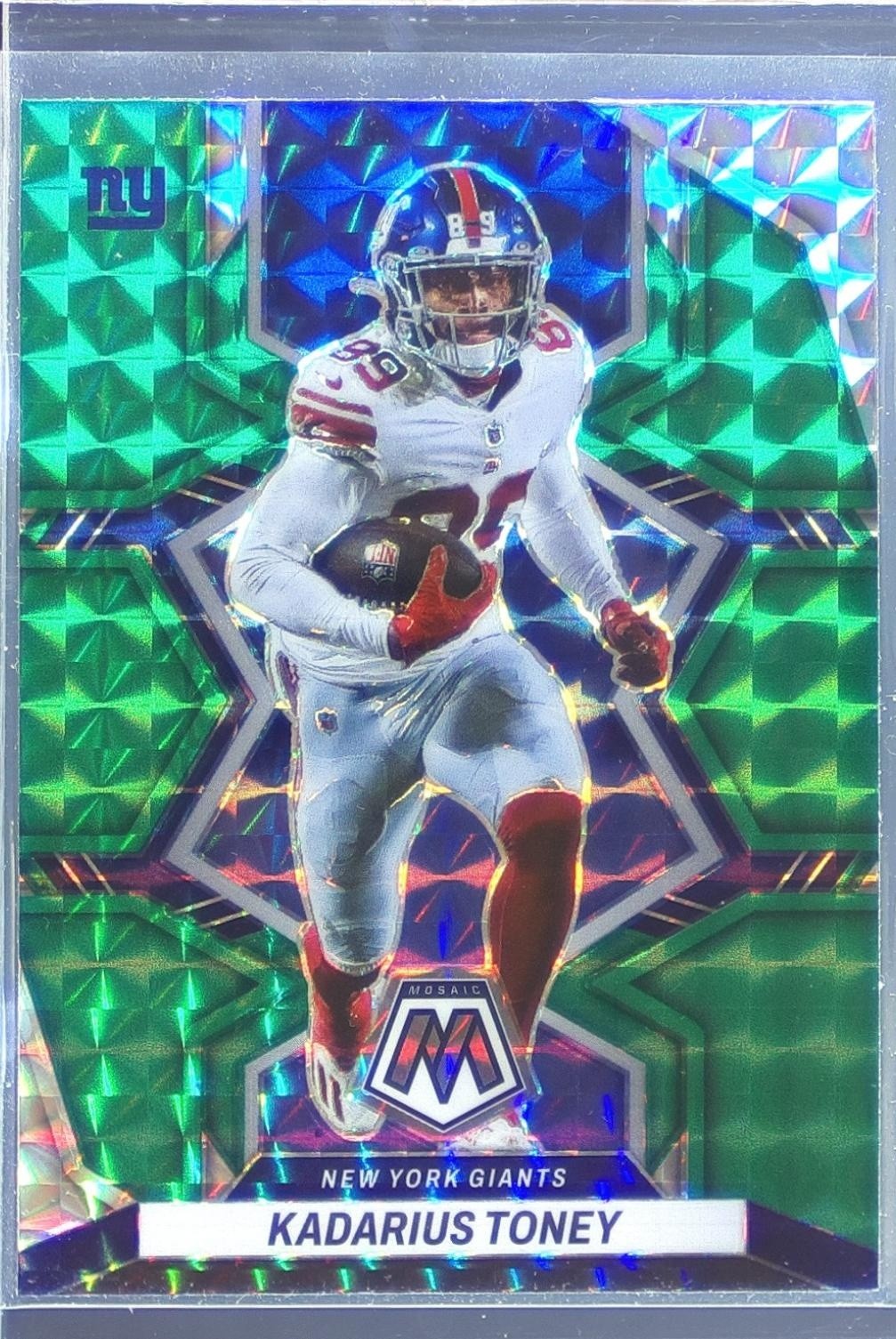 2022 Mosaic Kadarius Toney Mosaic Green #148 Giants