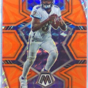 2022 Mosaic Lamar Jackson Mosaic Reactive Orange #13 Ravens