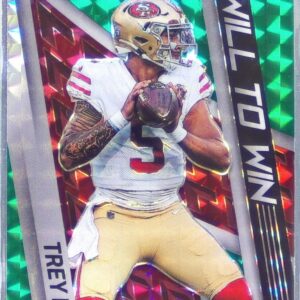 2022 Mosaic Trey Lance #WW-11 49ers Will to Win Mosaic Green