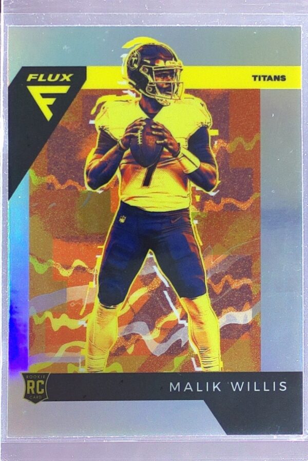 2022 Panini Chronicles Malik Willis RC #FX-3 Titans Flux Rookies Silver