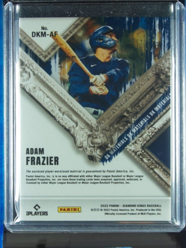 2022 Panini Diamond Kings Adam Frazier SN25 MEM #DKM-AF Mariners DK Materials Pl - Image 3