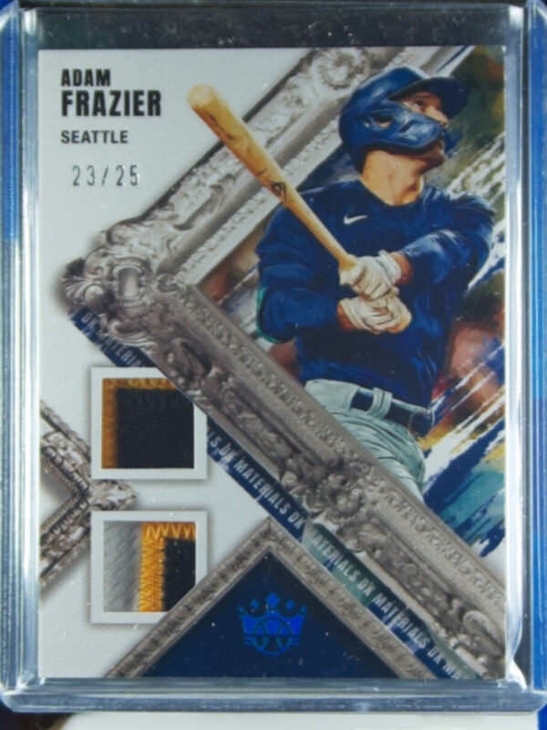 2022 Panini Diamond Kings Adam Frazier SN25 MEM #DKM-AF Mariners DK Materials Pl