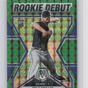 2022 Panini Mosaic Kyle Muller #RD-17 Braves Rookie Debut Green Mosaic