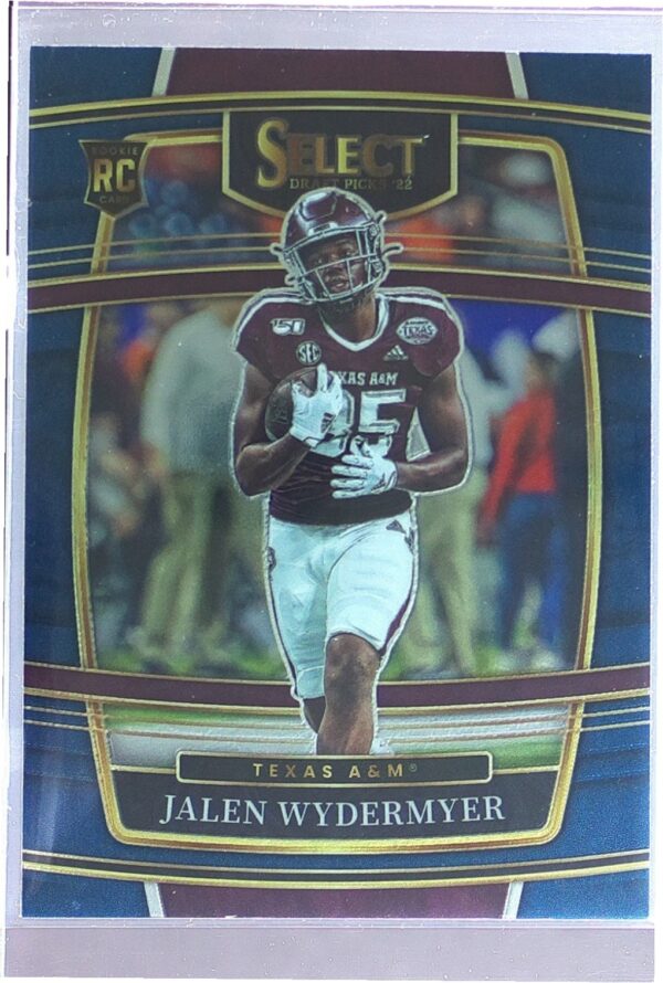 2022 Panini Select Draft Picks Jalen Wydermyer Blue (Retail Base) RC #19 Aggies