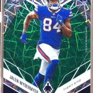 2022 Phoenix Jalen Wydermyer RC Green Lazer /25 #163 Patriots