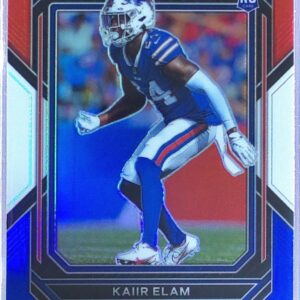 2022 Prizm Kaiir Elam Red White and Blue RC #374 Bills