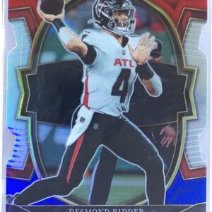2022 Select Desmond Ridder Red and Blue Prizm Die Cut RC #36 Falcons
