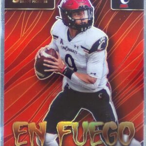 2022 Select Draft Picks Desmond Ridder #EN-DR Bearcats En Fuego Silver Prizm