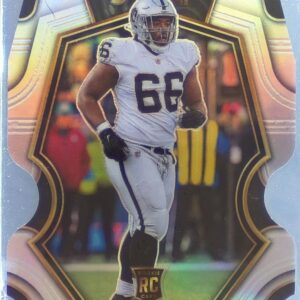 2022 Select Dylan Parham Silver Prizm Die Cut RC #154 Raiders